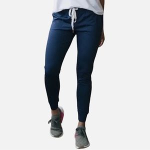NWOT Zyia Navy Jogger Pants Size Medium